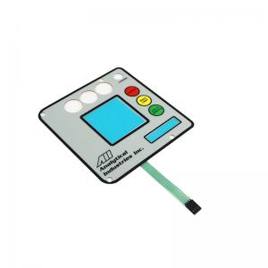 China Tactile Waterproof Membrane Switches With Metal Dome 3M9472LE Adhesive on sale