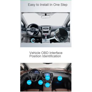 OBD2 16pin to Micro USB 5V 2A Diagnostic Charging Cable