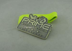 Quality 3.0 Inch Sports Die Cast Medals Zinc Alloy 3D With Antique Silver Plating for sale