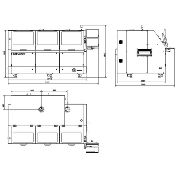 Selective Solder Machine Hot Air With Dual Electromagnetic Pumps