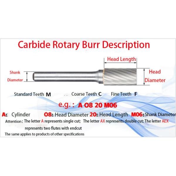 Tungsten Carbide Cutting Burs Solid Rotary Carbide Burr Set for Grinding