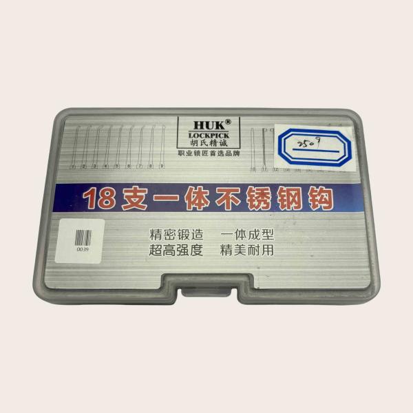 Stainless Steel Practice Padlock Set Mix Color Lock Picking Tools 18+2