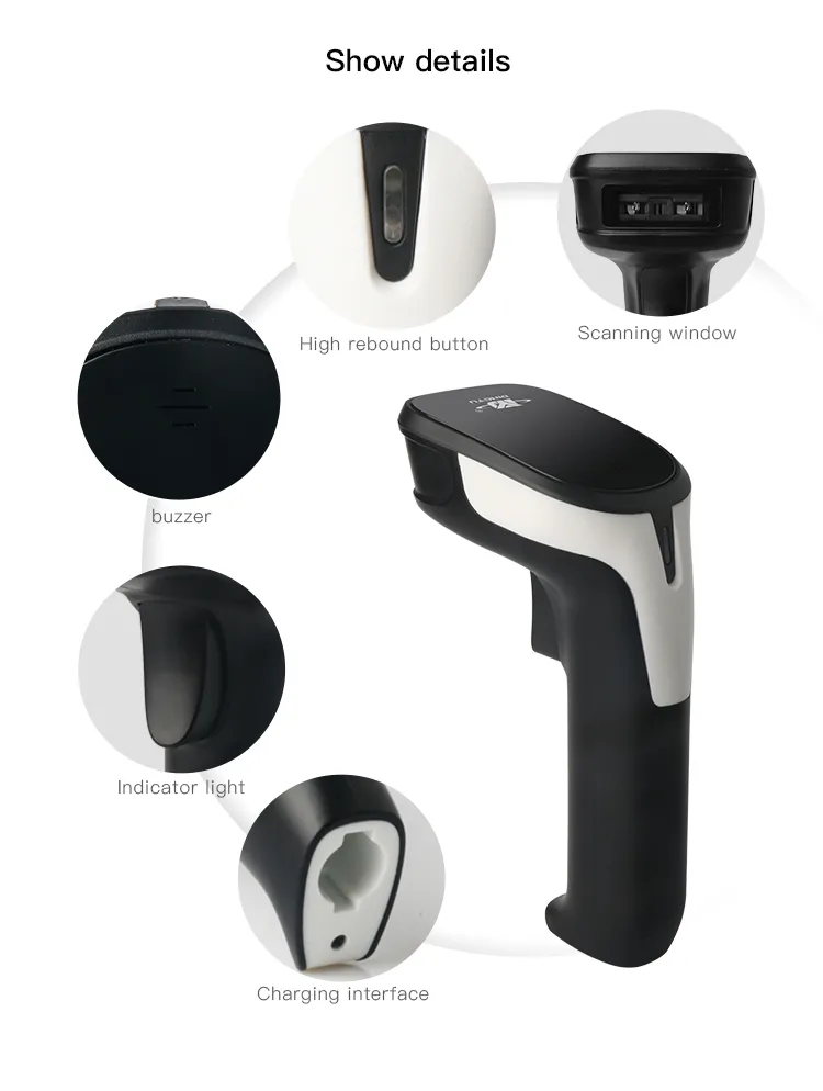 High Speed Barcode Scanner Wired Handheld 1d Barcode Scanner