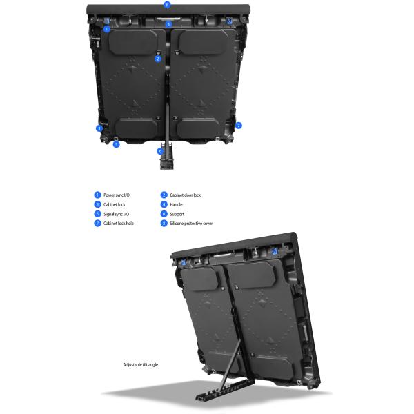 Outdoor P8 P10 SMD Full Color LED Display Super Wide Viewing For Stadium Advertising