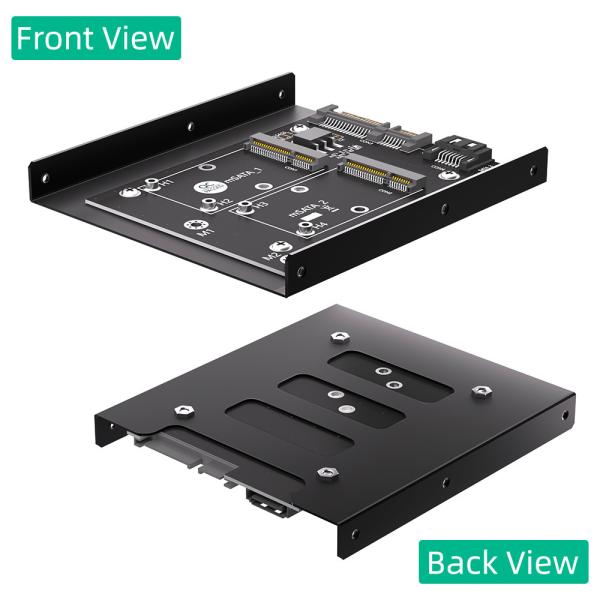 Upgrade Version Dual MSATA SSD To Dual SATA3 Converter Adapter Card With 3.5 Inch HDD Bracket