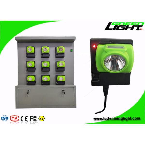 Fast Charging Miners Helmet Light 18 Unit Double Sided Small Safety Charging Cabinet