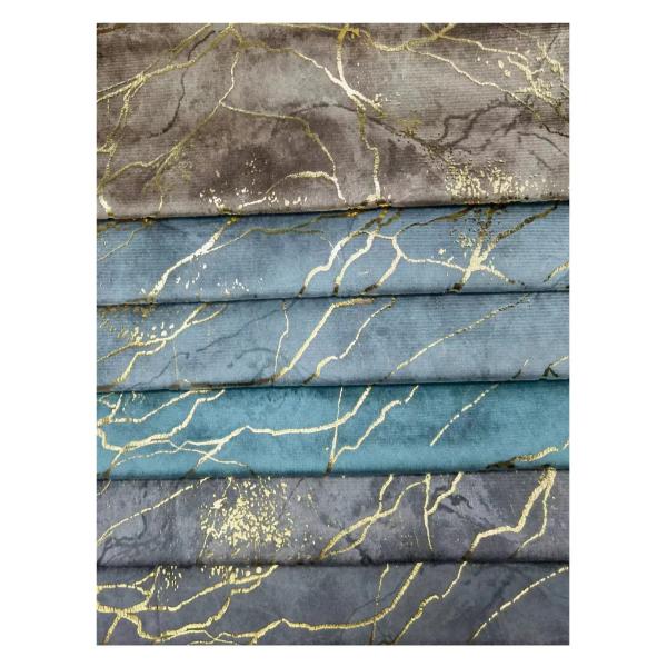 100% Polyester Knitted Foil Print Fabric Tear Resistant For Sofa Textile