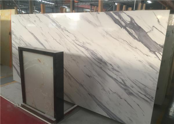 Buy Artificial Marble Engineered Stone Vanity Tops Anti - Scratch White With Veins Color at wholesale prices