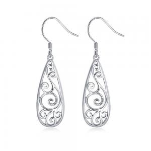 Quality Europe Fashion Jewelry Popular Silver Rhinestone Claw Chain Drop Earrings Women for sale