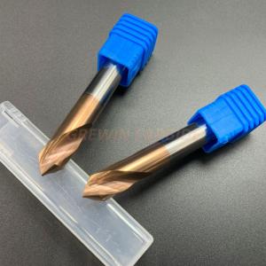 Quality GREWIN HRC55 Chamfer Tool Milling Cutter Copper Coating Tungsten Carbide Drill Bits for sale