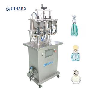 Quality Automatic Vacuum Perfume Filling Machine With 4 Heads Semi Auto Type for sale
