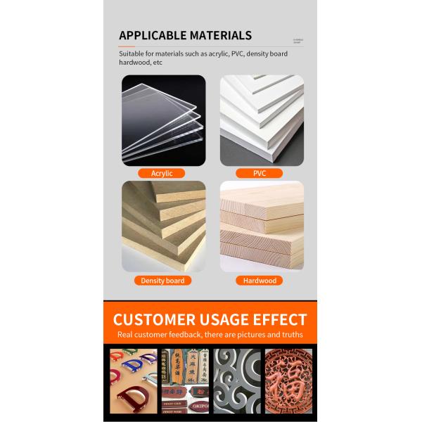 YINGBA 6mm Solid Carbide Two Flutes Spiral End Mill 2F Down Cut End Mill Pvc Cutting Fine Processing of Wood CNC Router Bits