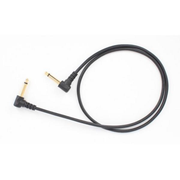 Right Angle 6.35mm Mono Audio Visual Cables Gold Plated Contact 1.5m Length