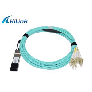 40G QSFP+ To 8x LC Connectors Active Optic Cable 5M AOC VCSEL Array