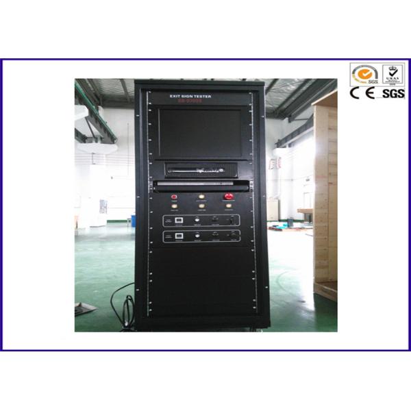 Stainless Steel Fire Test Chamber , Smoke Density Tester With Viewing Window ASTM D2843