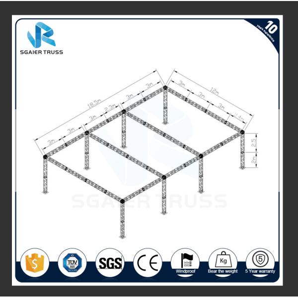 Stable Modular Aluminum Truss Display 290mm - 1200mm Size Customized Length