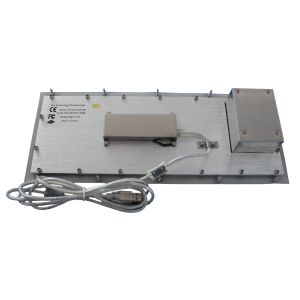 Vandal Resistant Rugged Industrial Keyboard With Trackball Top Panel
