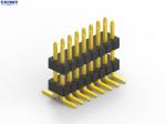 Dual Row SMT Male Pin Header Connector 1.0 Pitch With Cap Withstand Voltage 500V