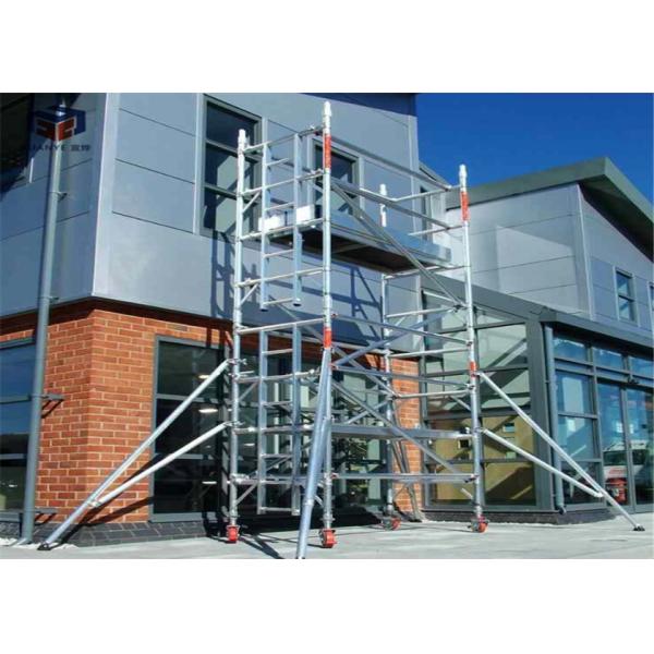 Alloy Aluminium Mobile Tower Scaffold Lightweight Scaffold Tower Platform 272kg Load Capacity