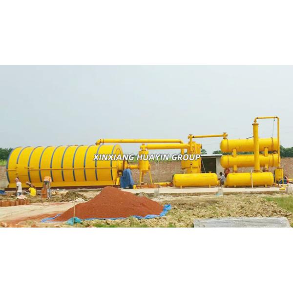 Electric Heating Pyrolysis Tyre Recycling Plant Huayin 10 Ton