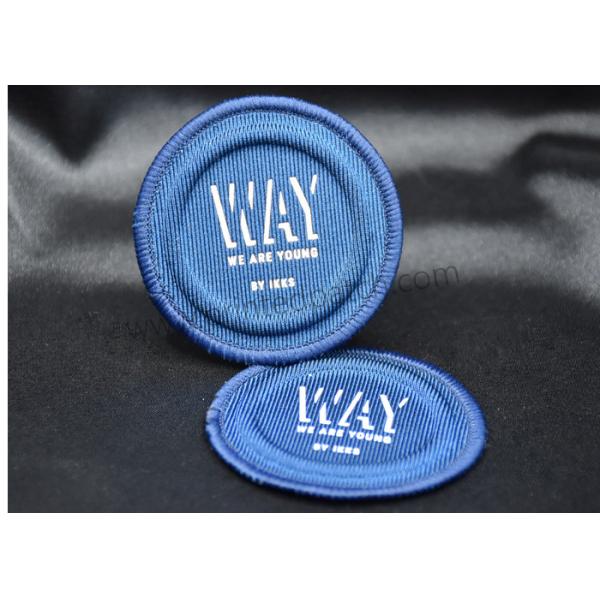 OEKO 5mm Embossed Patches Canvas Woven Label Patch For Swimwear