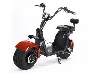 Quality Fat Tire Harly Battery Powered Motor Scooters Double Seat Rearview Mirrors For Adult for sale