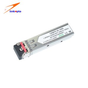Quality 1430nm CWDM 100KM 1.25Gigabit Ethernet SFP Module for sale