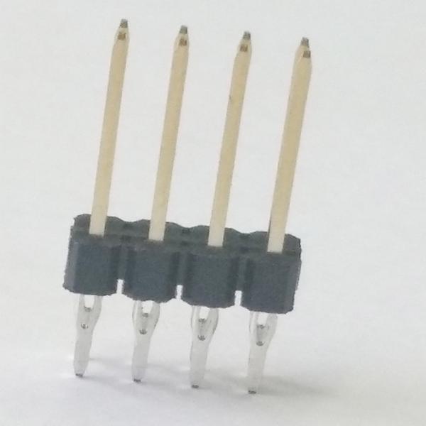 WCON Press Fit Pin Header Connector Single Row 2.54 Pitch PBT Black ROHS