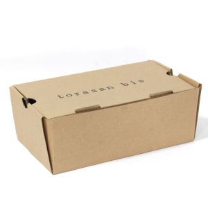 Quality Brown Rectangular Shoe Recycled Corrugated Packaging Box for sale