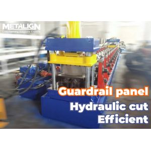 Quality W Panel Highway Guardrail Forming Machine Compact And Efficient 22Kw 15m/Min for sale