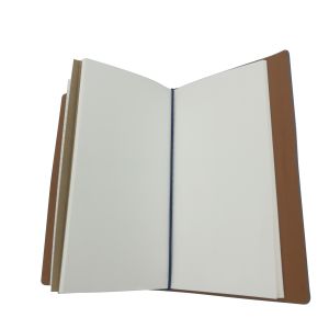 A6 PU Leather Notebook Journal 160pp Eliastic Band CMYK Printed