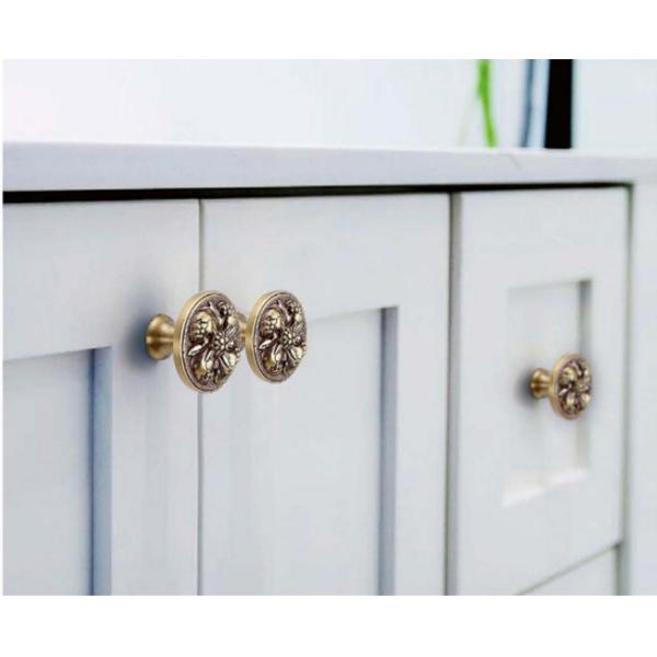 Brass Kitchen Hardware Pull Handles Hammer Pattern Wardrobe Cabinet Handles