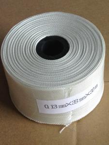 Quality Plain Weave Glass Cloth Insulation Tape White Paraffin Thermal Insulation for sale