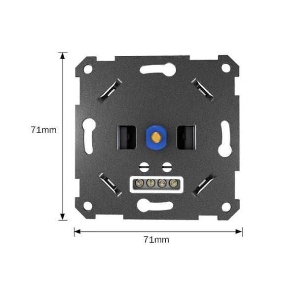 Vertex AC220V 600W LED Dimmer Switch EU Standard