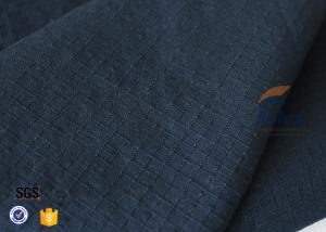 Quality Fire Retardant 210gsm Navy Blue Kevlar Aramid Fabric / Air Crew Vest Nomex Fabric for sale