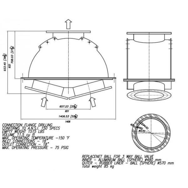 RF Flange End Non Slam Nozzle Check Valve ASTM A 351 CF8M For Propane