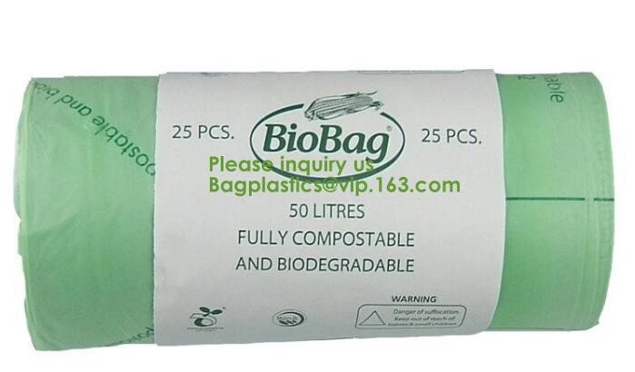 100% compostable apron, blend with PBAT+PLA+CORN STARCH, APRONS,gallon compostable drawstring trash bag BAGEASE PACKAGE