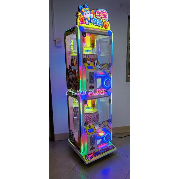 PlayFun Good Quality Amusement Park Coin Operated Gift Game Machine 30 Clips 2 Players Mini Clamp Clips Prize Vending Machine