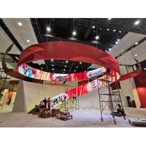 IP65 Soft Flexible LED Display Screen Multifunctional For Hotel