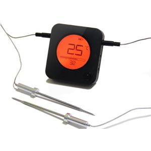 Buy cheap 6 Probe Port BBQ Meat Thermometer / Black Bluetooth Remote Cooking Thermometer from wholesalers