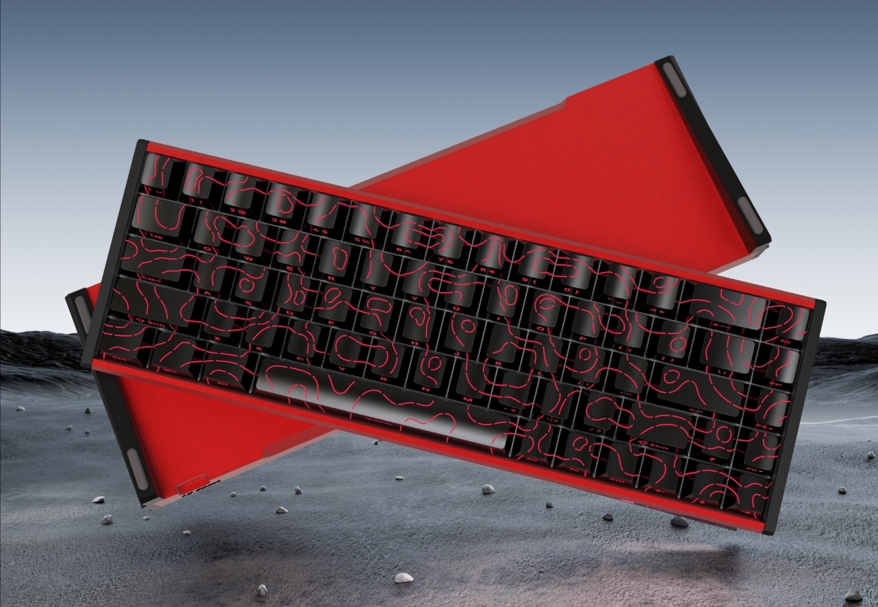 Customizable Magnetic Axis Mechanical Keyboard with Programmable Keys and Double-Shot Keycap Printing