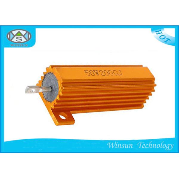 50W 0.01 ohm-33K ohm High Power Wire Wound Power Resistor Gold Aluminum Housed