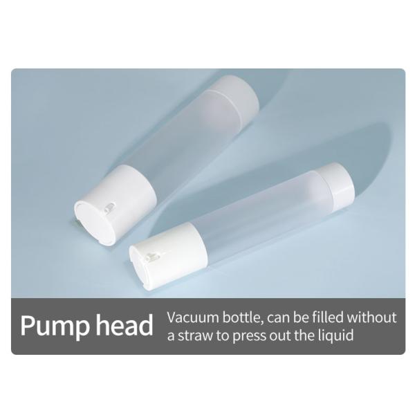 Cosmetic Airless Lotion Pump Bottles 30ml 60ml Plastic Serum Bottles Screen Printing