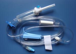 China 5um Disposable Infusion Set IV Set With Luer Lock Or Luer Slip Connector Tube Clamp Available on sale