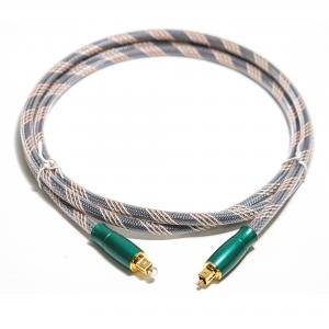 Quality Toslink Optical Digital Cable Knited Rope Plated Gold 4K Connecotr High Sound Quality HiFi 1.2M 2M For Amplifier for sale
