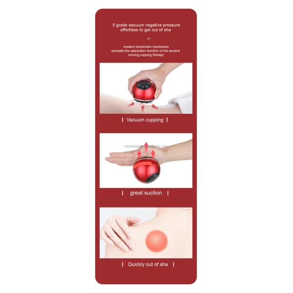 Type-C Charger Scraping Cupping Massager Gua Sha Body Massager With LCD Touch Display