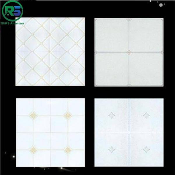 Buy Washing Room Suspended Artistic Clip In Metal Ceiling Tiles Smokeproof Waterproof at wholesale prices