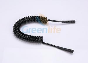 Quality Black Surfboard Custom Coiled Cable High Strength With Connectors PU Tubbing for sale