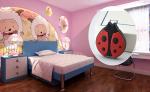 Lady Bug Rubber Kids Bedroom Knobs / Soft Plastic Knobs For Children's Furniture