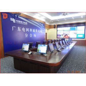 Office Desktop Computer Monitor Lift For Audio Video Conference System